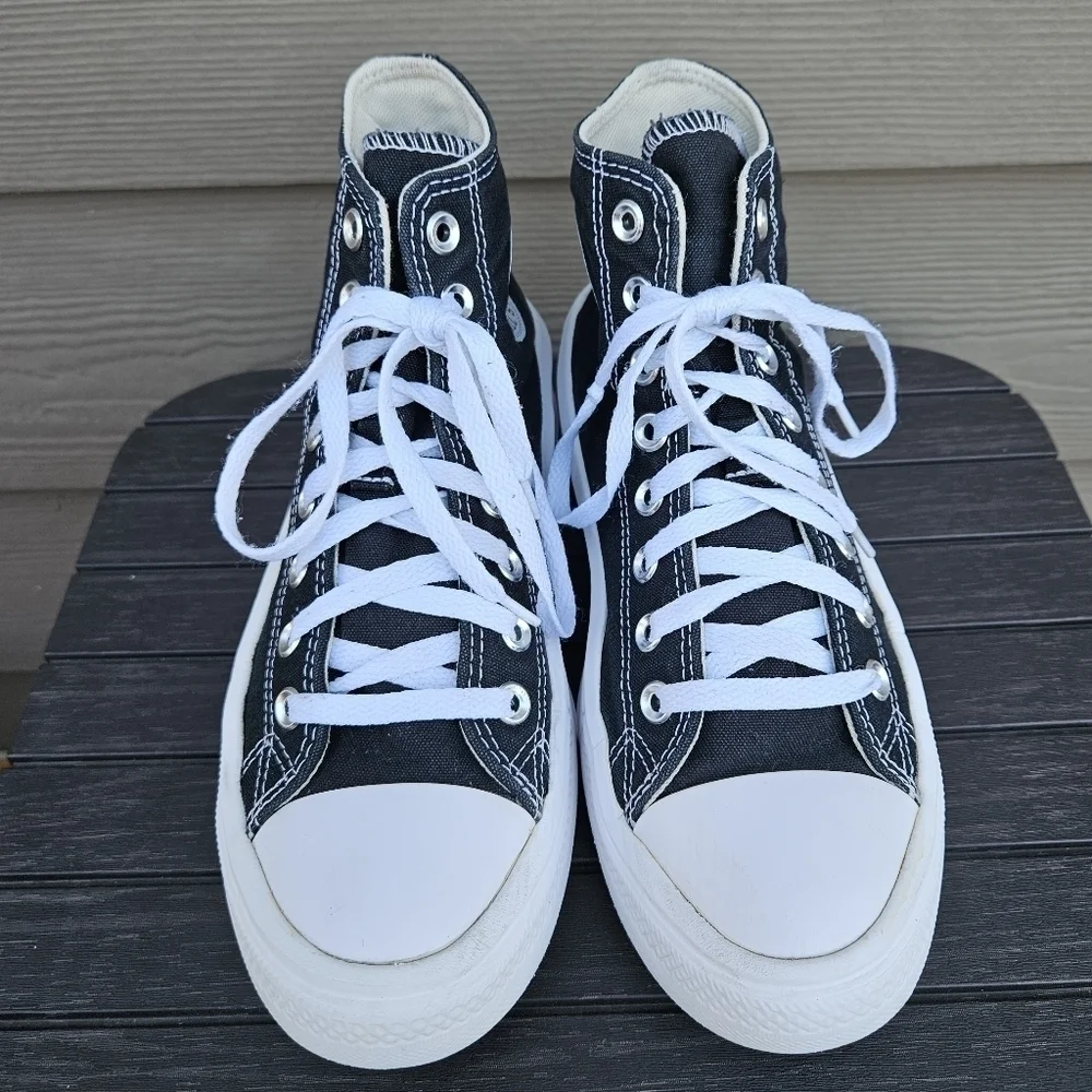 CONVERSE Chuck Taylor All Star Move Hi Black 568497C Chunky Platform Women's 9 - Picture 4 of 16